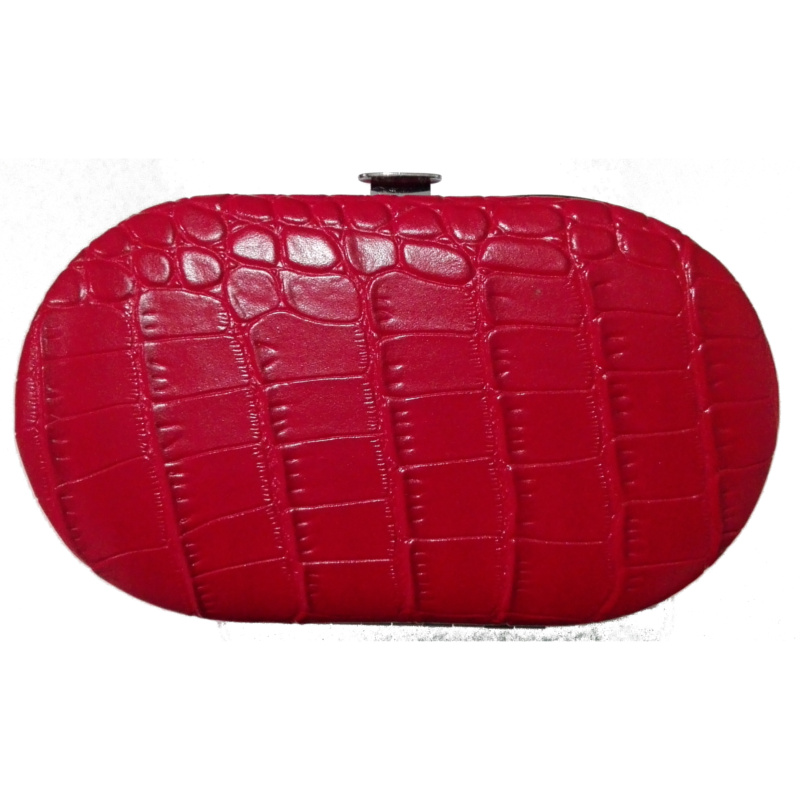 202 MAGNUM red manikůrní  set, pouzdro imitaci krokodýlí kůží, 6 dílný