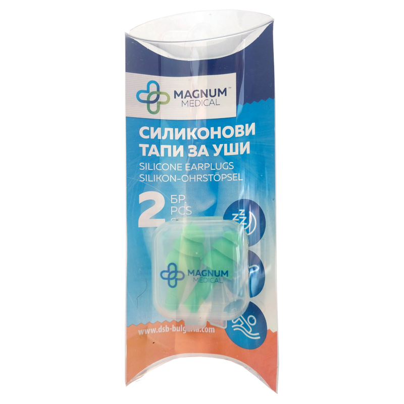 1131 Silikonové špunty do uší 2ks MAGNUM