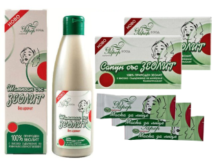 Sada péče o tělo a vlasy se zeolitem